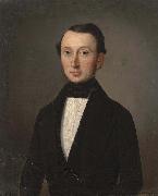 Julien Hudson Portrait of a Creole Gentleman, New Orleans oil painting